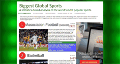 Desktop Screenshot of biggestglobalsports.com